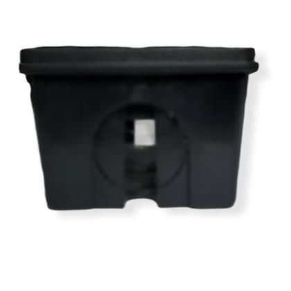 Imagem de Kit 100 Caixinha de Luz Preta 4x2 Reforçada para Tomada Interruptor Parede Gesso Cerge 7080