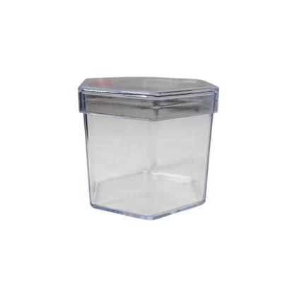 Imagem de Kit 100 Caixinhas Acrílica Plástica Incolor Festa Artesanato