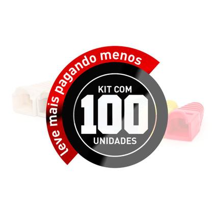 Imagem de Kit 100 Capa Protetora de Rj45 Cinza