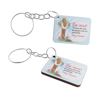 Imagem de Kit 100 Chaveiros de Páscoa Presente Especial Mdf