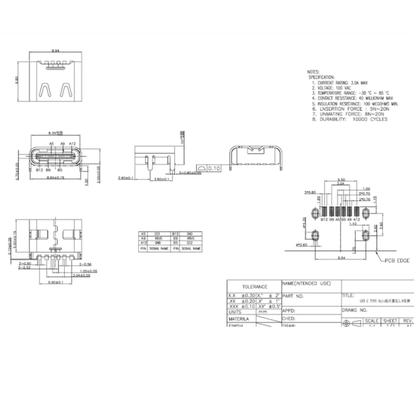 Imagem de KIT 100 CONECTORES MICRO USB mix 6pin e 16pin REPARO CELULAR
