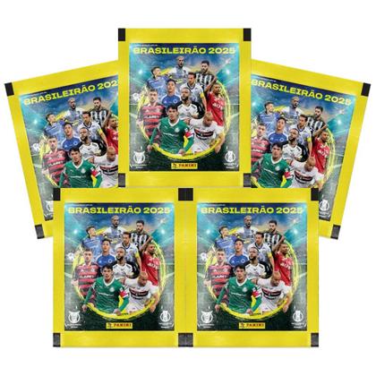 Imagem de Kit 100 Figurinhas Brasileirão 2025 Panini Em 20 Envelopes