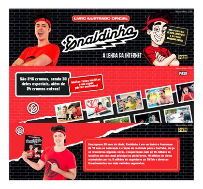 Imagem de Kit 100 Figurinhas Do Álbum Enaldinho Lenda Internet 20 Env