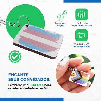 Imagem de Kit 100 MDF Chaveiros LGBT Especial