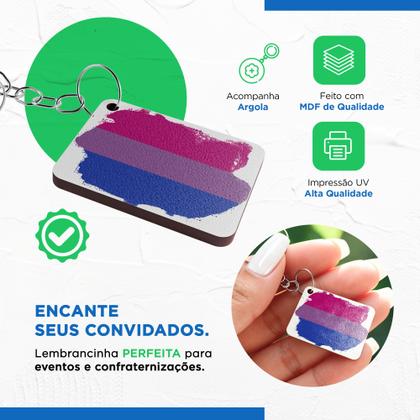 Imagem de Kit 100 MDF Chaveiros LGBT Especial