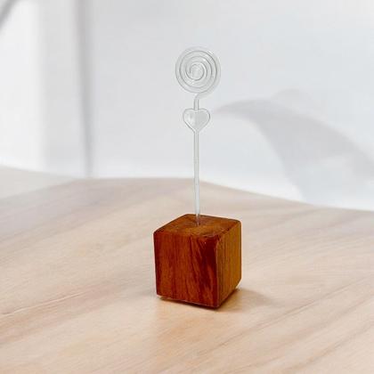 Imagem de Kit 100 Mini Porta Retrato Foto Lembrancinha Madeira Espiral