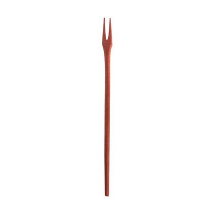 Imagem de Kit 100 Peças Garfo Petisco Grande De Pau Madeira 22 Cm