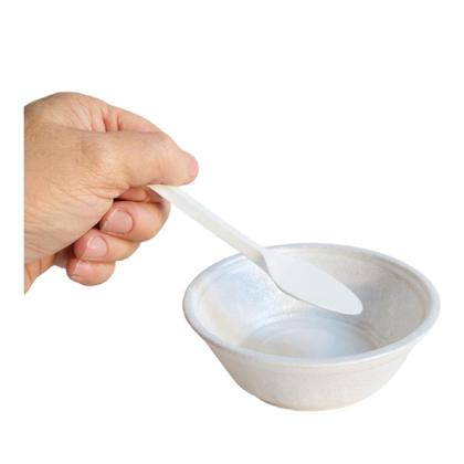 Imagem de Kit 100 Potes Cumbuca Isopor 200ml +Colheres p/ sopas Festa