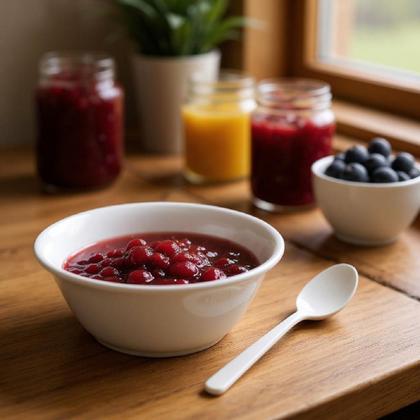 Imagem de Kit 100 Potes Cumbuca Isopor 200ml +Colheres p/ sopas Festa