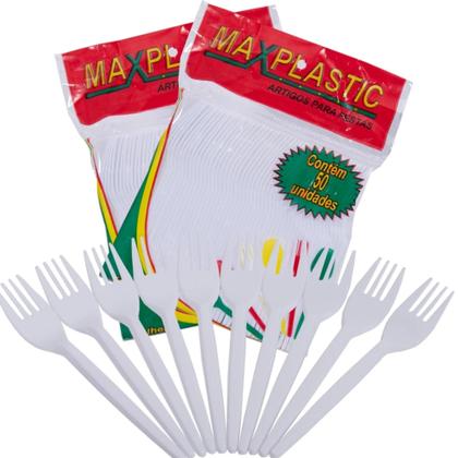 Imagem de Kit 100 pratos isopor 15cm + 100 garfinhos sobremesa branco