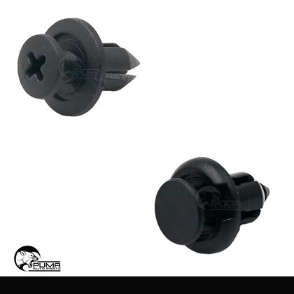 Imagem de Kit 100 Presilha Grampo Parabarro Parachoque Universal Carro