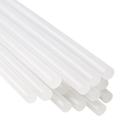 Imagem de Kit 100 Refil Bastão De Cola Quente Fina 30cm x 7mm Semi Transparente Revenda Lojista