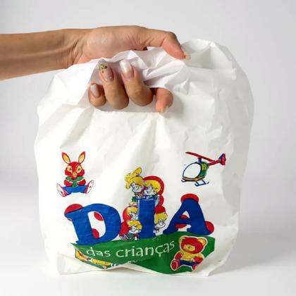 Imagem de Kit 100 sacolinhas Personalizadas P/ Dia Das Crianças 20x30