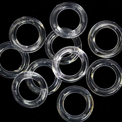 Imagem de Kit 100 Unidades de Argolas Pequenas 2,3cm Incolor Para Artesanato