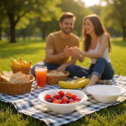 Imagem de Kit 1000 Cumbucas sopa caldo descartável térmica 200ml-15cm