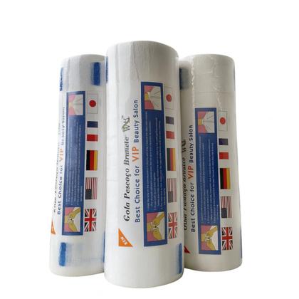 Imagem de Kit 1000 Gola Higienica Descartável Protetor Para Pescoço Capa Barbeiro Cabelereiro Cor Branca Rolo Papel Envio Imediato