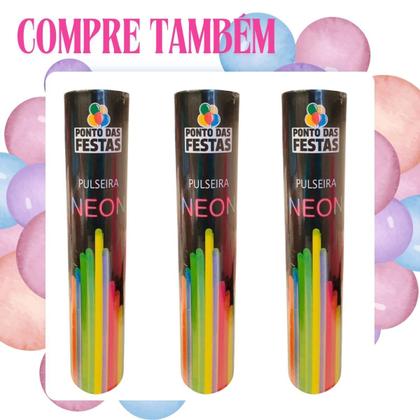 Imagem de Kit 1000 Unidades Pulseira Neon Adereços Balada Festa Led