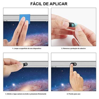 Imagem de Kit 1000x Tapa Tampa Bloqueador Câmera Protetor Webcam Cover Anti-Espião Notebook Celular Macbook Tablet