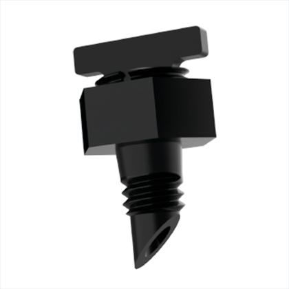 Imagem de Kit 100und Gotejador Rosca 1/4" Regulável Zoom Vazão 1 à 12 l/h Ideal para Hortas, Vasos e Jardins