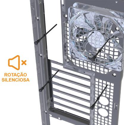 Imagem de Kit 100x Parafuso Fixador Pino Para Cooler Fan Vetoinha Anti Vibração Absorção de Ruído 68mm