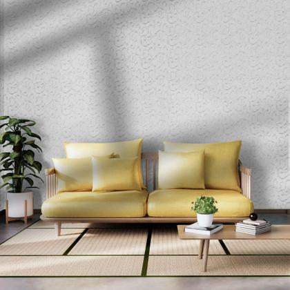 Imagem de Kit 10m Adesivo Vinílico Folhagem Branco Acinzentado Lavavel 500x60cm