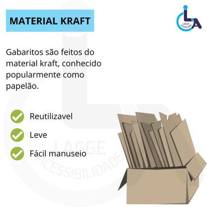 Imagem de Kit 10pçs gabarito instalação elemento alerta parafusado