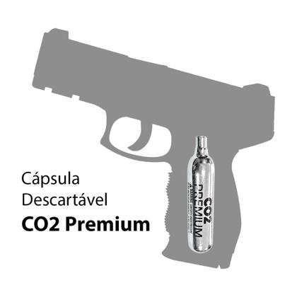 Imagem de Kit 10un Cápsula Cilindro Descartável de Pressão para Airsoft CO2 Premium 12g
