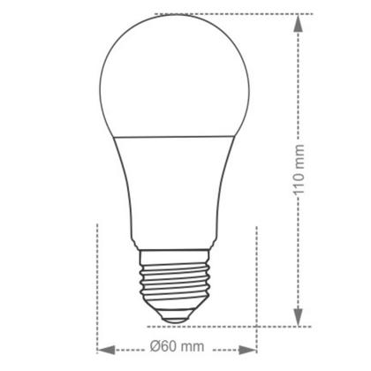 Imagem de Kit 10un Lâmpada Bulbo Led Taschibra Tkl Bivolt E27 9w 6500k