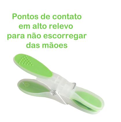 Imagem de Kit 10un prendedor roupa base emborrachada pregador plástico