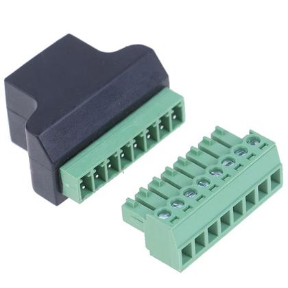 Imagem de Kit 10x Conector Adaptador Rj45 para Bornes Parafusos