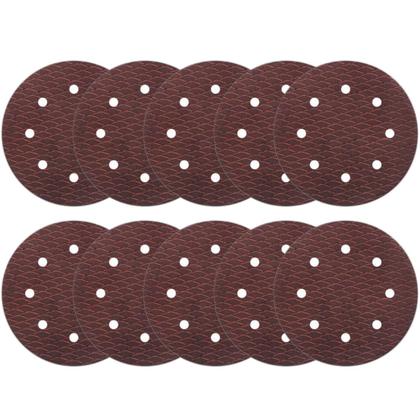 Imagem de Kit 10x Disco Abrasivo c/ tiras autocolantes 180mm Atlas