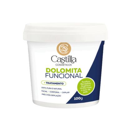 Imagem de Kit 10x Dolomita Funcional Castilla Cosméticos 100g  Facial, Capilar, Corporal e Pós-Depilação