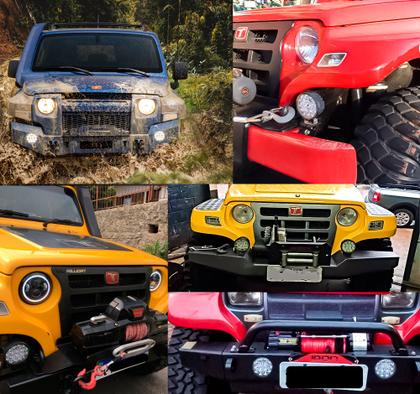 Imagem de Kit 10x Farol De Milha 14 Led 42w 12v/24v Redondo Off-road Trilha Moto Caminhão Carro Trator Suv Onibus Universal 6000k