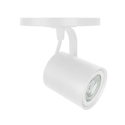 Imagem de Kit 10x Spot Luminária Sobrepor Redondo Com Canopla Direcionável GU10 + Lâmpada Luz Led MR16