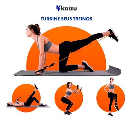 Imagem de Kit 11 Elastico Extensor Para Treino Exercicio Fisioterapia