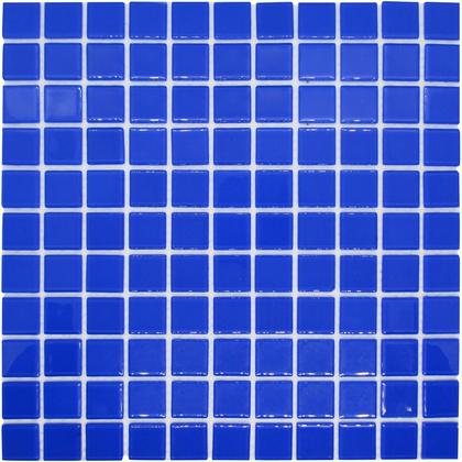 Imagem de Kit 11 Pastilhas De Vidro Cristal Lisa Azul 30x30cm