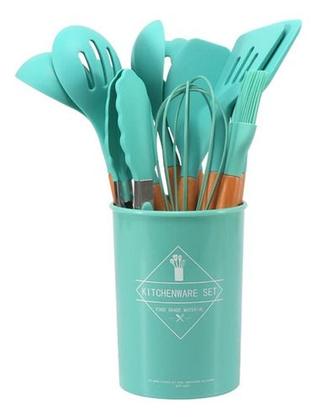 Imagem de Kit 11 Utensílios De Silicone Colher Conchas Antiaderente
