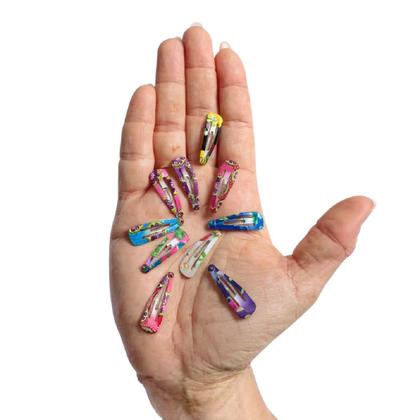 Imagem de Kit 110 Presilhas Tic Tac Prendedor De Cabelo 3cm Pequenas