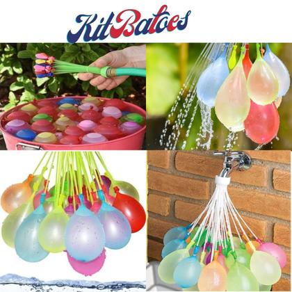Imagem de Kit 111 Balões Brincadeira Biodegradável p/ Piscina e Jardim