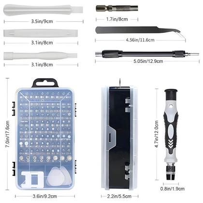Imagem de Kit 115 Chave Precisão Reparo Celular Tablet Notebook Fenda
