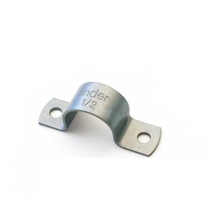 Imagem de kit 12 ABRACADEIRAc ACO U 1/2"-D21,34MM ZINCADA P/TUBO 12