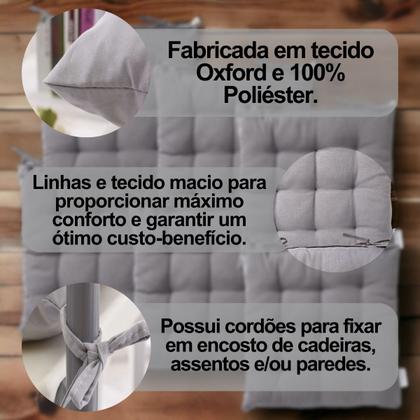 Imagem de Kit 12 Almofadas Assento Futton Design Liso Sofisticado