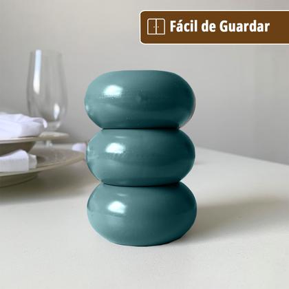 Imagem de kit 12 Anel Porta Guardanapo Argola Mesa Posta 6cm Lisa Azc