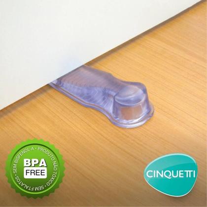 Imagem de Kit 12 Aparadores Travas de Portas 11x3,5x2cm Calço Chão Cin