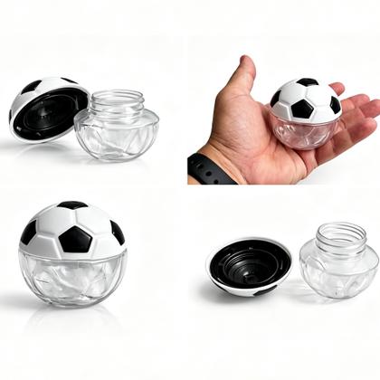 Imagem de Kit 12 Baleiros Bola De Futebol Acrílico Decoração Copa do Mundo Lembrancinha Festa Aniversário