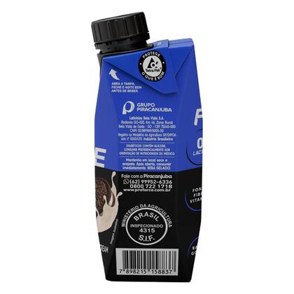 Imagem de Kit 12 Bebida Láctea Zero Lactose Piracanjuba ProForce Cookies and Cream 250ml UHT
