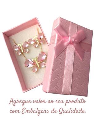 Imagem de Kit 12 Caixinhas de Presente Lembrança Joias Brinco Colar - Santo Estillo Semijoias