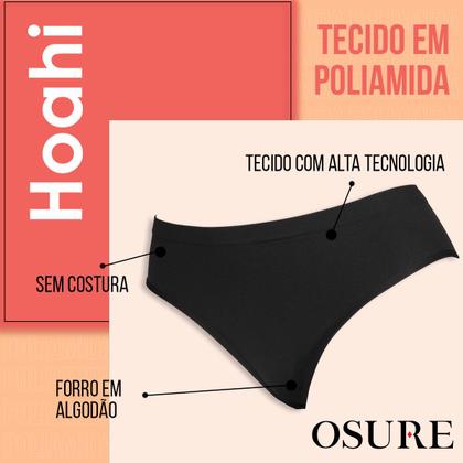 Imagem de Kit 12 Calcinhas Cintura Alta Poliamida Calcinha Sem Costura Forro De Algodão Confortável