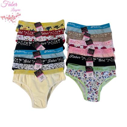 Imagem de Kit 12 Calcinhas Menina Moça Juvenil em Algodão