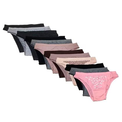 Imagem de Kit 12 Calcinhas Sortidas Trifil Tecnologia Sem Costura